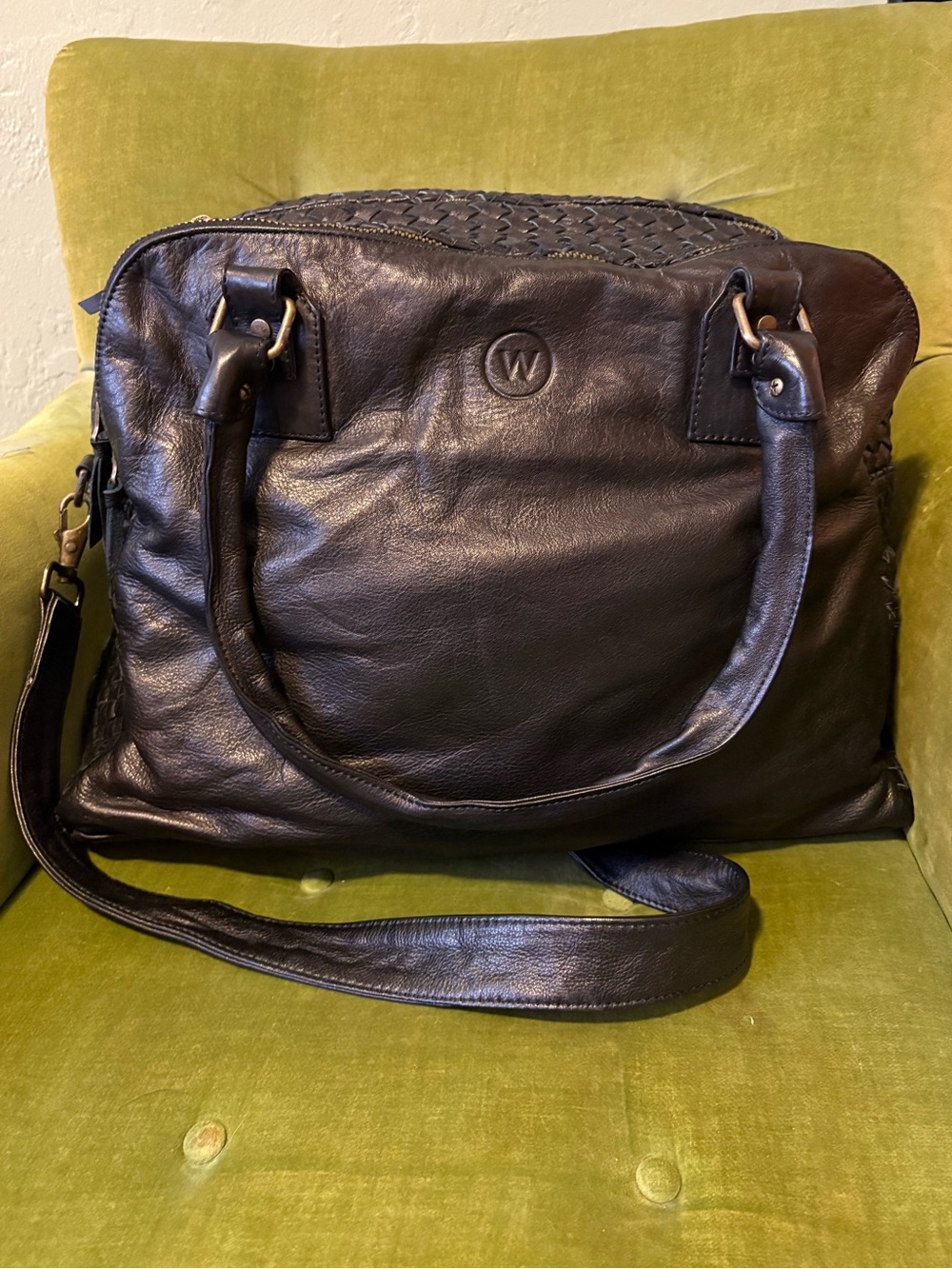 Wanderers Salerno Woven Duffle Black